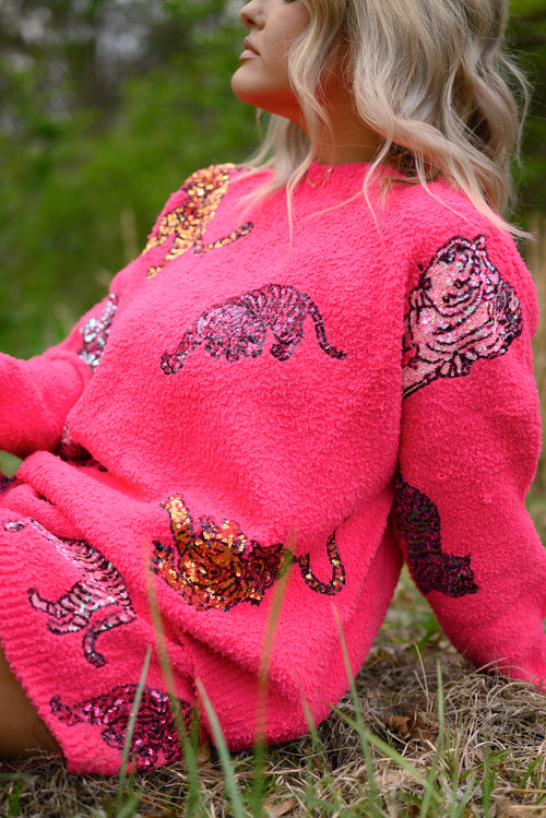 Electric Tiger Sequin Lounge Set✨